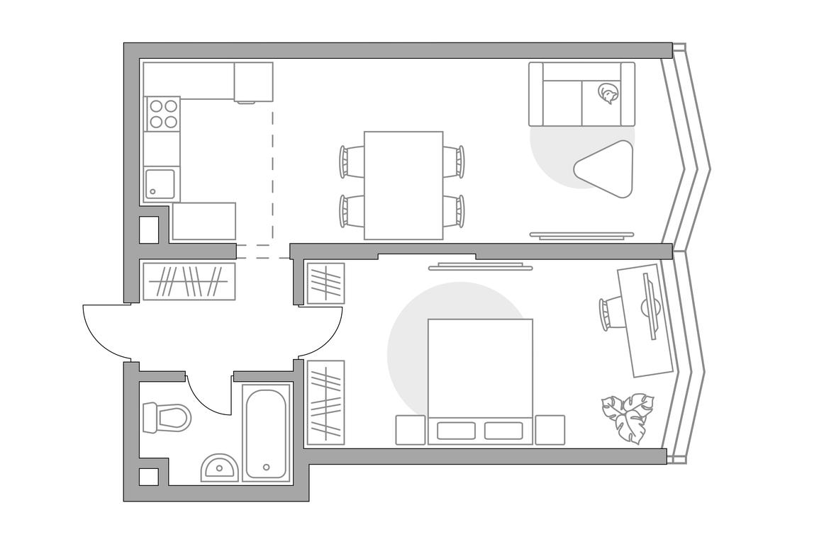 1-BD Apartment Sale, 52.18 sq. m. at MYPRIORITY Mnevniki, Narodnogo Opolcheniya Street, 34, Moscow, Russia #1 1-BD Apartment Sale, 52.18 sq. m. at MYPRIORITY Mnevniki, Narodnogo Opolcheniya Street, 34, Moscow, Russia #1