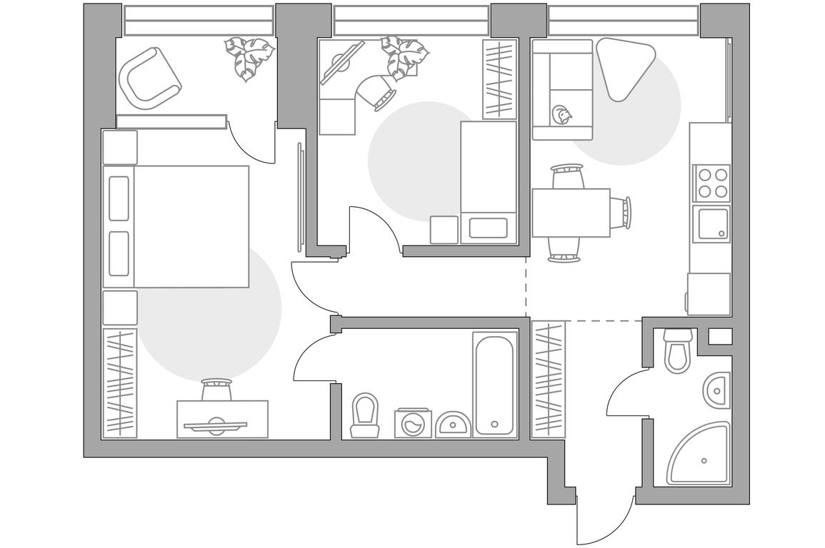 2-BD Apartment Sale, 57.98平方米 at MYPRIORITY Mnevniki, Narodnogo Opolcheniya Street, 34, Moscow, Russia #1 2-BD Apartment Sale, 57.98平方米 at MYPRIORITY Mnevniki, Narodnogo Opolcheniya Street, 34, Moscow, Russia #1