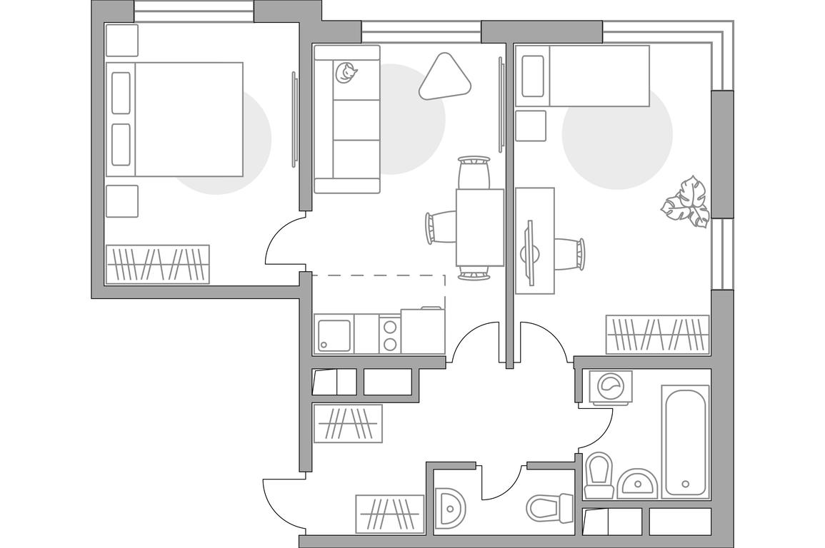 3-BD Apartment Sale, 49.01 sq. m. at Anikeevskiy, ulitsa Sergeya Zhadobkina, 1, selo Nikolo-Uryupino, Krasnogorsk City District, Moscow Region, Russia #1