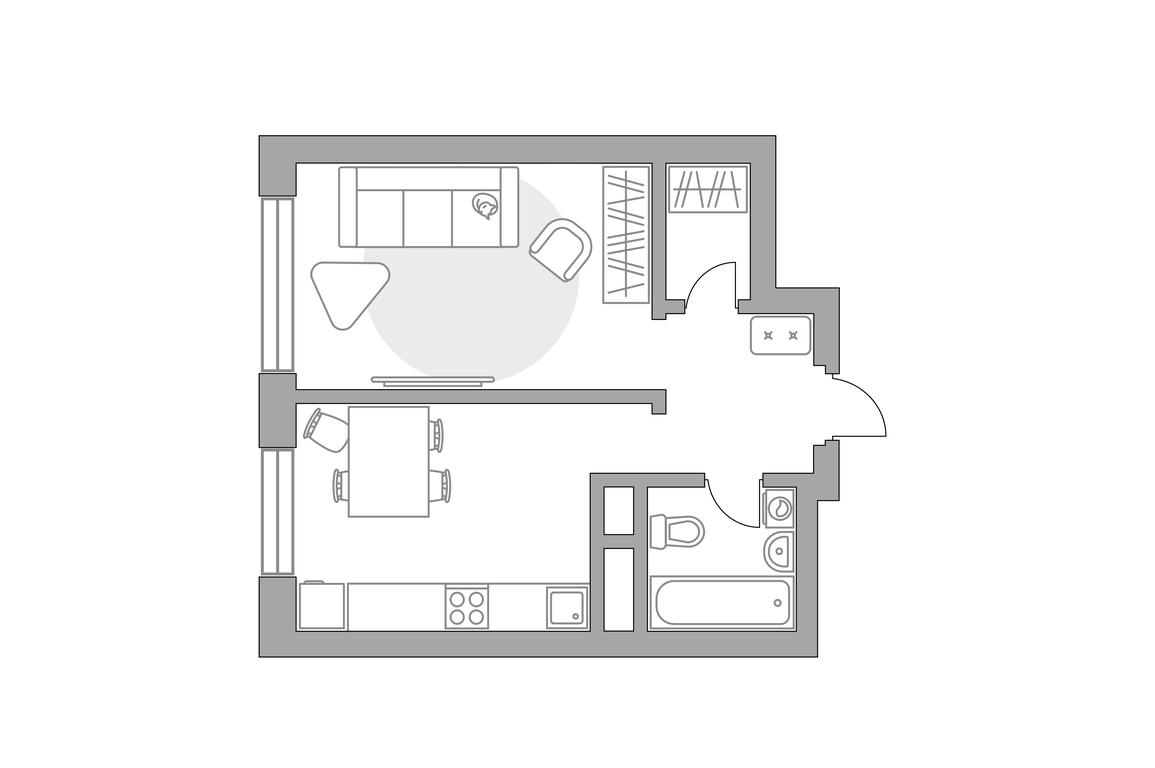 1-BD Apartment Sale, 32.5 sq. m. at Ilinois, Ilyinskiy Blind Alley, 1с1, Krasnogorsk, Moscow Region, Russia #1