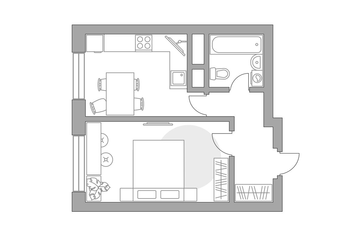 1-BD Apartment Sale, 32.8 sq. m. at Ilinois, Ilyinskiy Blind Alley, 1с1, Krasnogorsk, Moscow Region, Russia #1