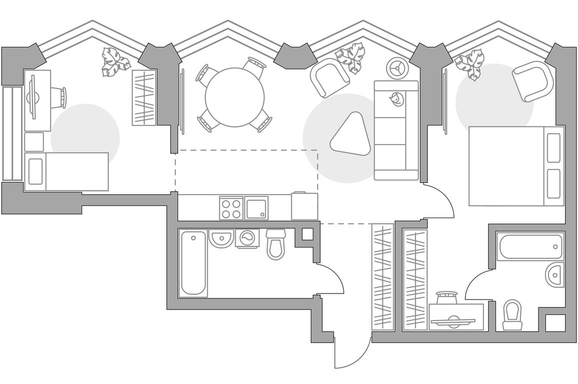 2-BD Apartment Sale, 68.87 sq. m. at MYPRIORITY Mnevniki, Narodnogo Opolcheniya Street, 34, Moscow, Russia #1