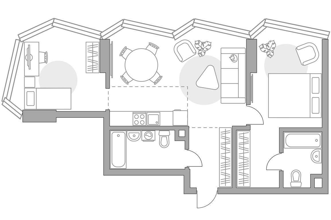 2-BD Apartment Sale, 69.35 sq. m. at MYPRIORITY Mnevniki, Narodnogo Opolcheniya Street, 34, Moscow, Russia #1