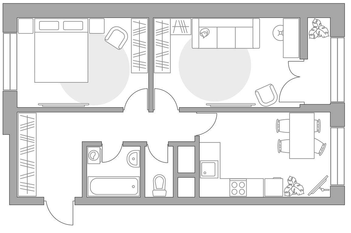 2-BD Apartment Sale, 54.43平方米 at Pekhra, Yaganova Street, 5, Balashikha, Moscow Region, Russia #1 2-BD Apartment Sale, 54.43平方米 at Pekhra, Yaganova Street, 5, Balashikha, Moscow Region, Russia #1