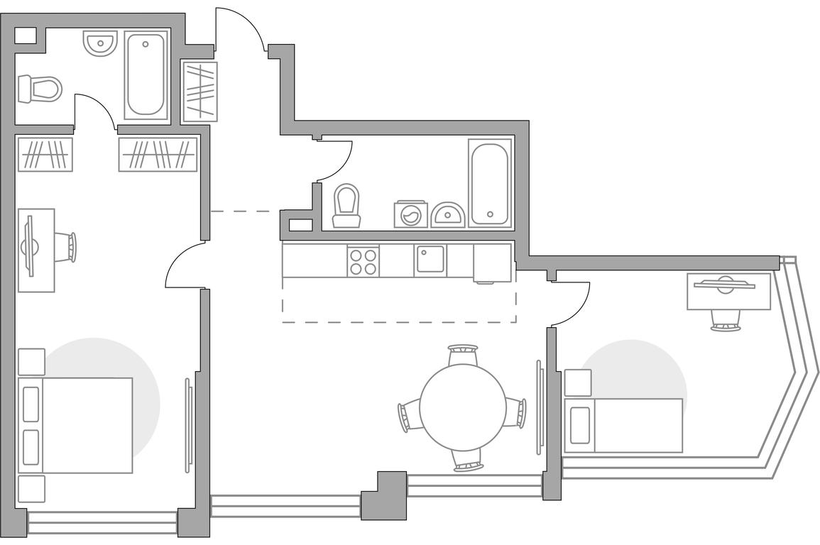 2-BD Apartment Sale, 73.05平方米 at MYPRIORITY Mnevniki, Narodnogo Opolcheniya Street, 34, Moscow, Russia #1