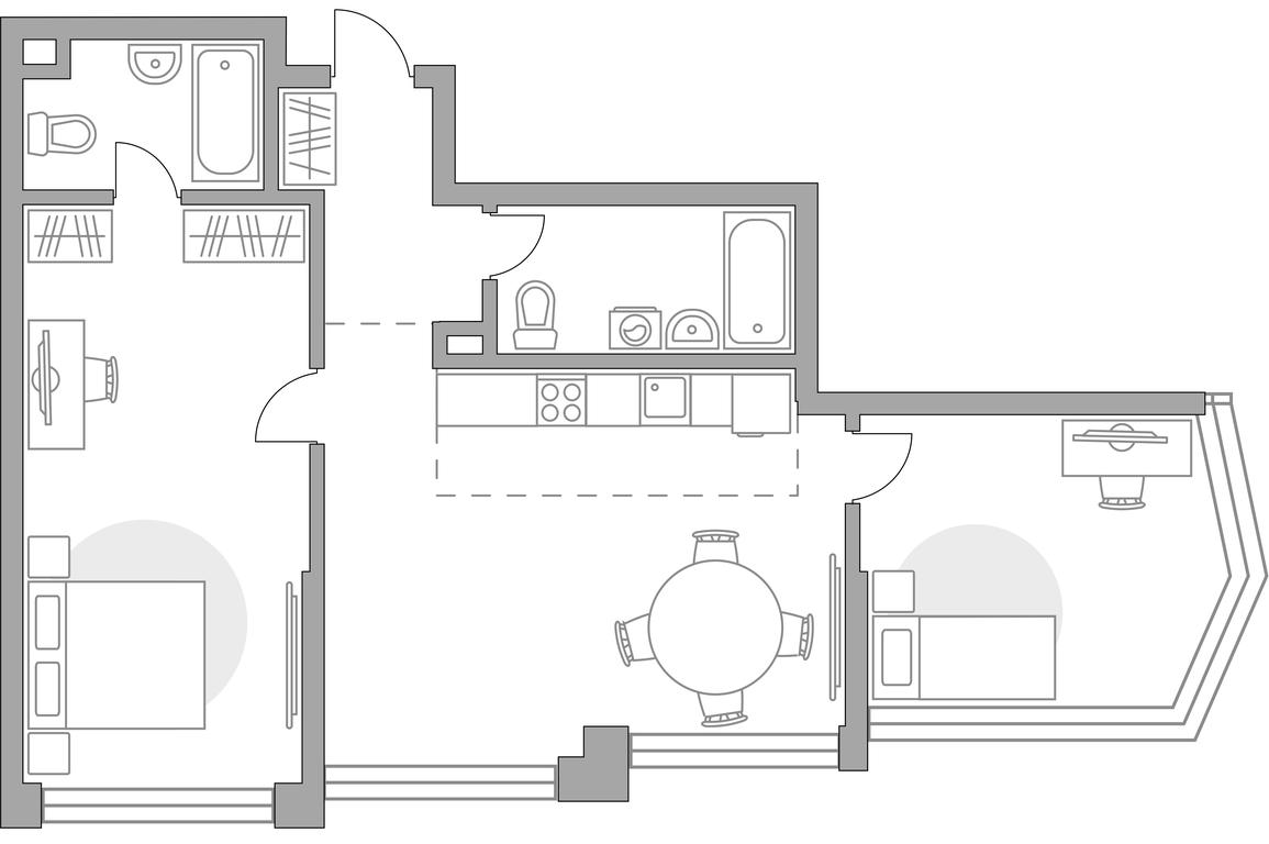 2-BD Apartment Sale, 73.24 sq. m. at MYPRIORITY Mnevniki, Narodnogo Opolcheniya Street, 34, Moscow, Russia #1