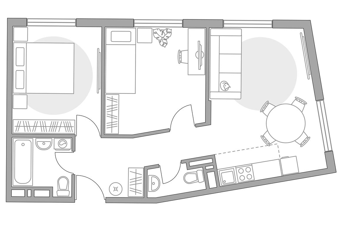 3-BD Apartment Sale, 54.51 sq. m. at Anikeevskiy, ulitsa Sergeya Zhadobkina, 1, selo Nikolo-Uryupino, Krasnogorsk City District, Moscow Region, Russia #1