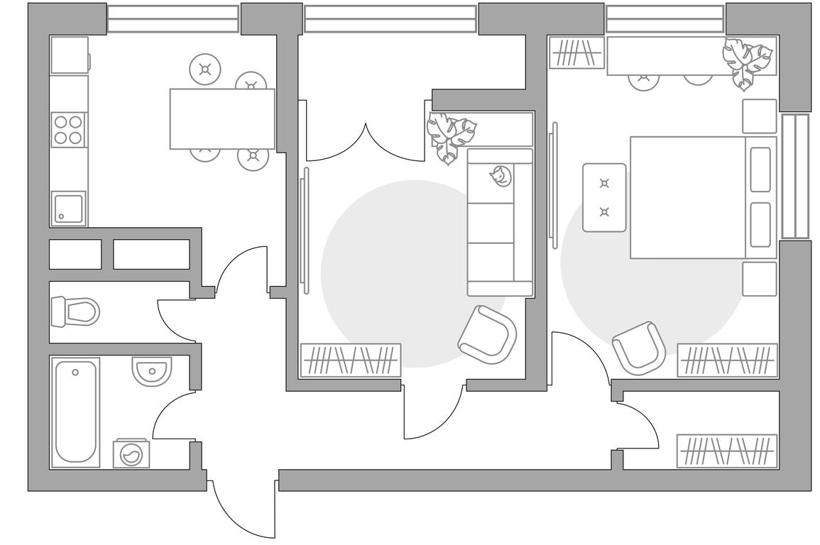 2-BD Apartment Sale, 52.5平方米 at Pekhra, Yaganova Street, 5, Balashikha, Moscow Region, Russia #1