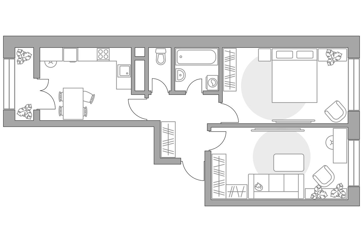 2-BD Apartment Sale, 52.73平方米 at Pekhra, Yaganova Street, 5, Balashikha, Moscow Region, Russia #1 2-BD Apartment Sale, 52.73平方米 at Pekhra, Yaganova Street, 5, Balashikha, Moscow Region, Russia #1