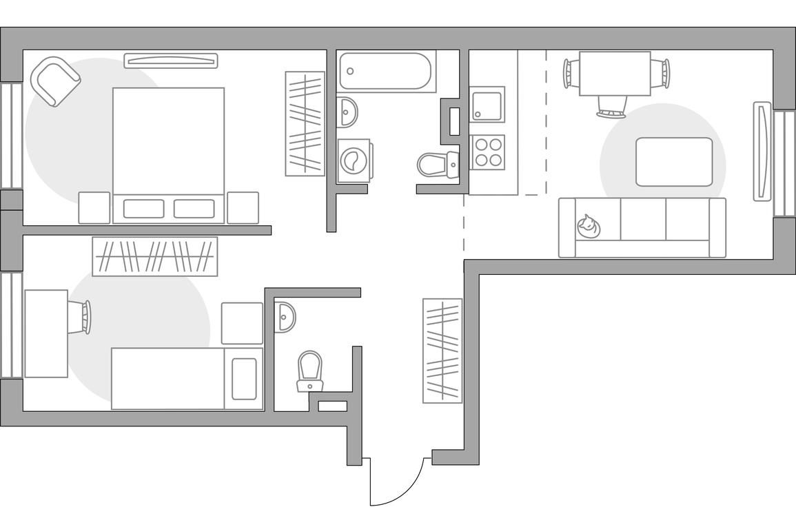 3-BD Apartment Sale, 53.65 sq. m. at Anikeevskiy, ulitsa Sergeya Zhadobkina, 1, selo Nikolo-Uryupino, Krasnogorsk City District, Moscow Region, Russia #1 3-BD Apartment Sale, 53.65 sq. m. at Anikeevskiy, ulitsa Sergeya Zhadobkina, 1, selo Nikolo-Uryupino, Krasnogorsk City District, Moscow Region, Russia #1