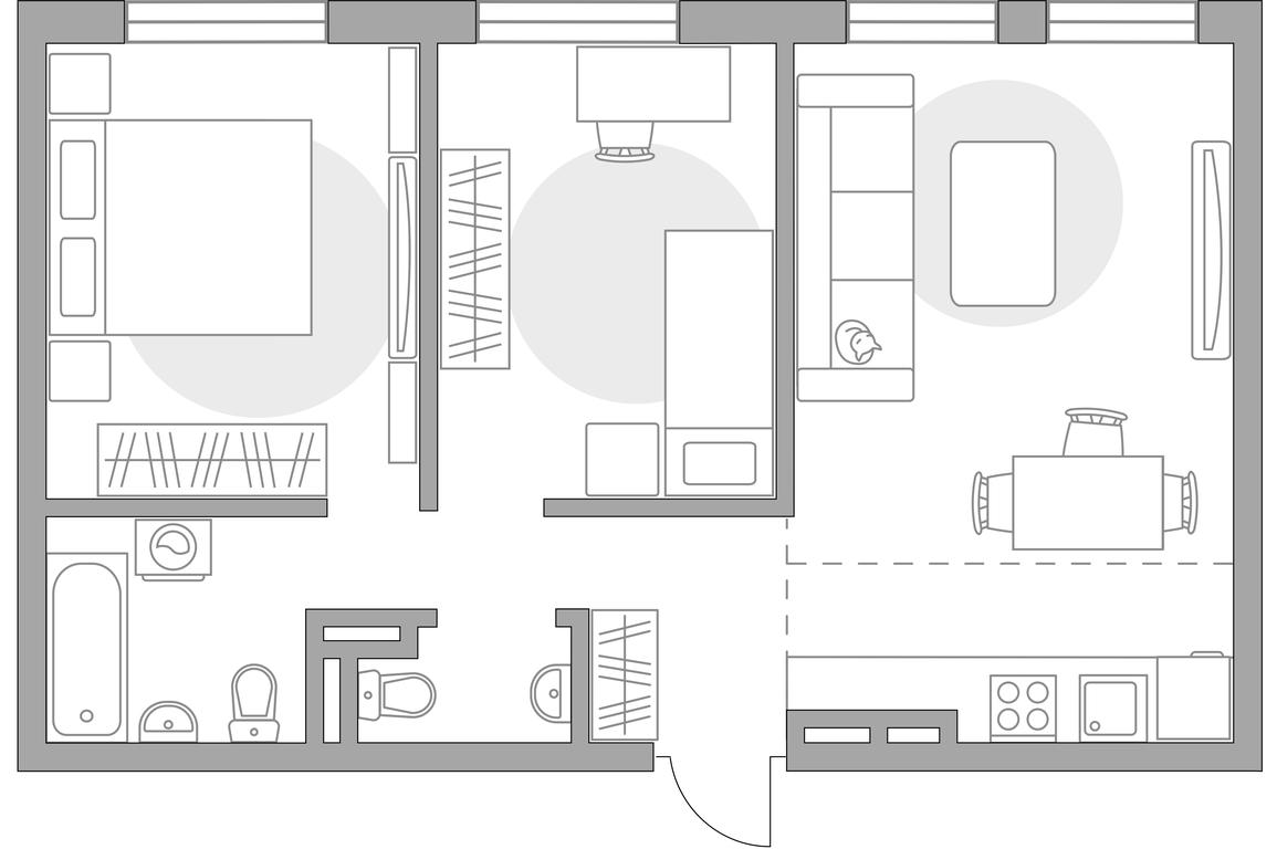 3-BD Apartment Sale, 54.58 sq. m. at Anikeevskiy, ulitsa Sergeya Zhadobkina, 1, selo Nikolo-Uryupino, Krasnogorsk City District, Moscow Region, Russia #1