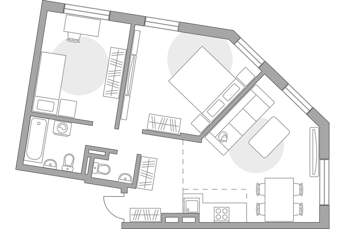 3-BD Apartment Sale, 59.35平方米 at Anikeevskiy, ulitsa Sergeya Zhadobkina, 1, selo Nikolo-Uryupino, Krasnogorsk City District, Moscow Region, Russia #1