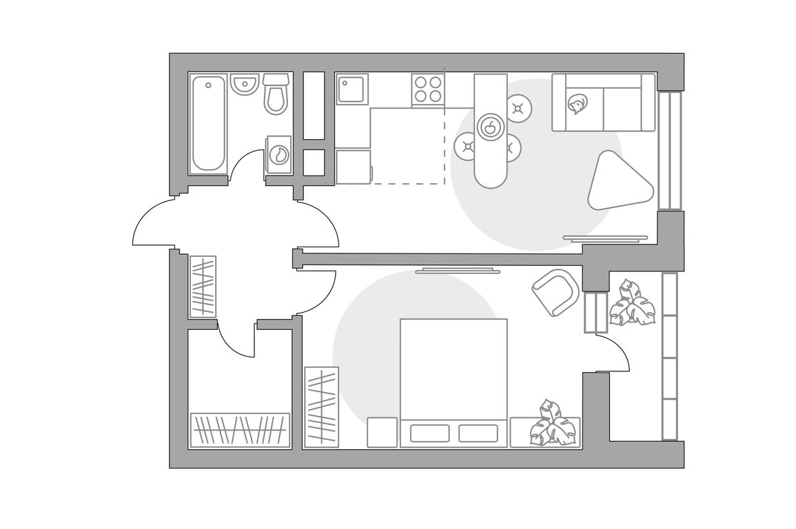 2-BD Apartment Sale, 45.33 sq. m. at Ilinois, Ilyinskiy Blind Alley, 1с1, Krasnogorsk, Moscow Region, Russia #1