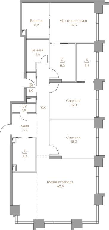3-BD Apartment Sale, 143.1 sq. m. at Luzhniki Collection, Luzhnetskaya Embankment, 2/4с17, Moscow, Russia #1 3-BD Apartment Sale, 143.1 sq. m. at Luzhniki Collection, Luzhnetskaya Embankment, 2/4с17, Moscow, Russia #1