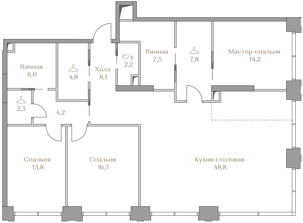 3-BD Apartment Sale, 136.4 sq. m. at Luzhniki Collection, Luzhnetskaya Embankment, 2/4с17, Moscow, Russia #1 3-BD Apartment Sale, 136.4 sq. m. at Luzhniki Collection, Luzhnetskaya Embankment, 2/4с17, Moscow, Russia #1