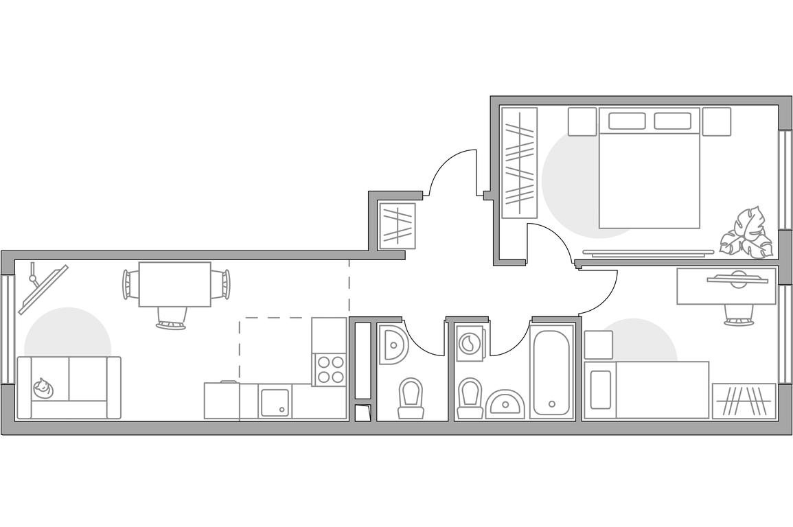 3-BD Apartment Sale, 54.93平方米 at BeLuck Kolomenskoe, Kashirskoye Highway, Moscow, Russia #1 3-BD Apartment Sale, 54.93平方米 at BeLuck Kolomenskoe, Kashirskoye Highway, Moscow, Russia #1