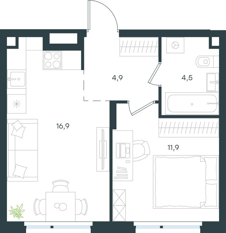 Apartment Sale, 38.2 sq. m. at Gorod V lesu, Gorod V Lesu Residential Complex, Village of Otradnoye, Krasnogorsk Urban District, Moscow Region, Russia #1 Apartment Sale, 38.2 sq. m. at Gorod V lesu, Gorod V Lesu Residential Complex, Village of Otradnoye, Krasnogorsk Urban District, Moscow Region, Russia #1