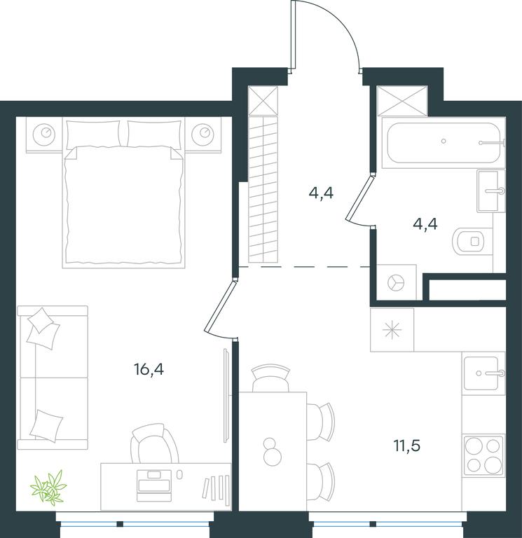 Apartment Sale, 36.7 sq. m. at Gorod V lesu, Gorod V Lesu Residential Complex, Village of Otradnoye, Krasnogorsk Urban District, Moscow Region, Russia #1 Apartment Sale, 36.7 sq. m. at Gorod V lesu, Gorod V Lesu Residential Complex, Village of Otradnoye, Krasnogorsk Urban District, Moscow Region, Russia #1