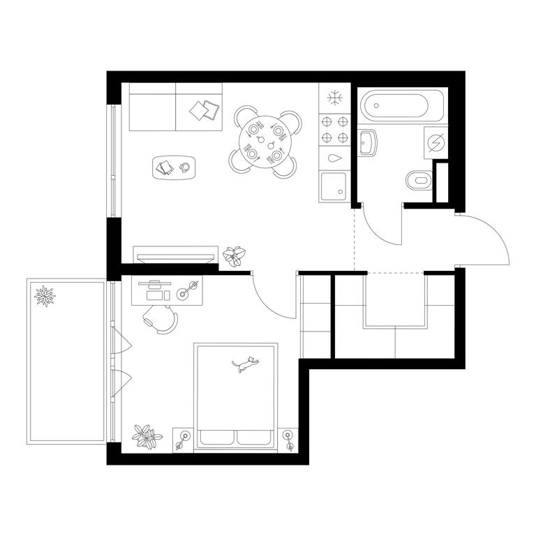 1-BD Apartment Sale, 36.8平方米 at Kavkazskiy Bulvar 51, Kavkazsky Boulevard, 51с3, Moscow, Russia #1 1-BD Apartment Sale, 36.8平方米 at Kavkazskiy Bulvar 51, Kavkazsky Boulevard, 51с3, Moscow, Russia #1