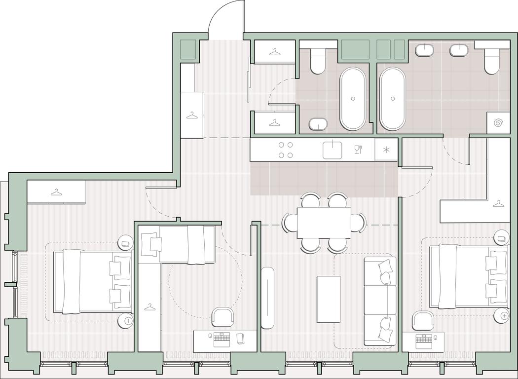 3-BD Apartment Sale, 85.61 sq. m. at Sreda na Kutuzovskom, Ivana Franko Street, Moscow, Russia #1 3-BD Apartment Sale, 85.61 sq. m. at Sreda na Kutuzovskom, Ivana Franko Street, Moscow, Russia #1