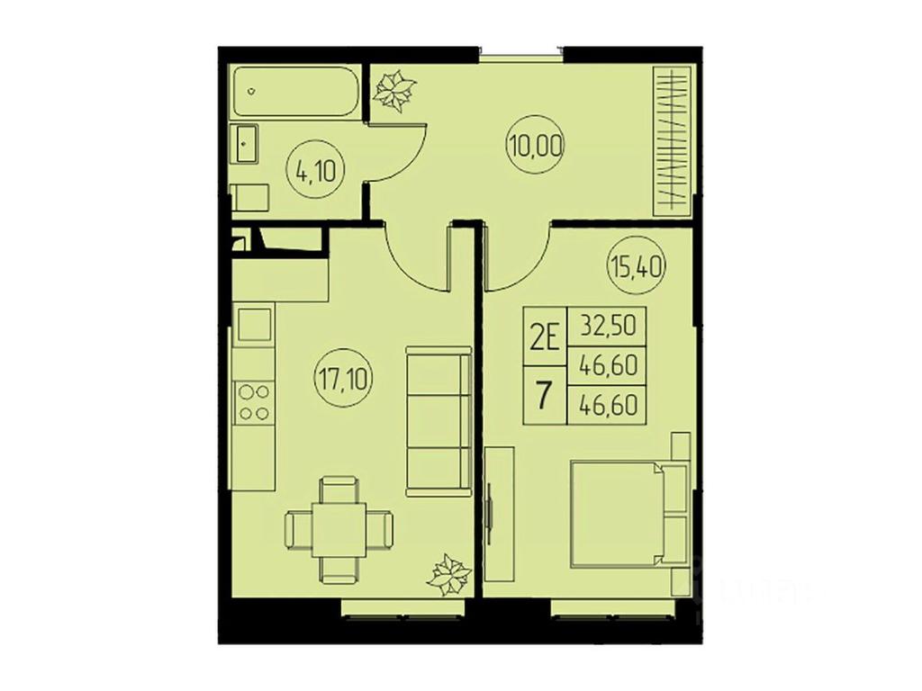 1-BD Apartment Sale, 46.6 sq. m. at 31 kvartal, Naberezhnaya ulitsa, Pushkino, Moscow Region, Russia #1 1-BD Apartment Sale, 46.6 sq. m. at 31 kvartal, Naberezhnaya ulitsa, Pushkino, Moscow Region, Russia #1