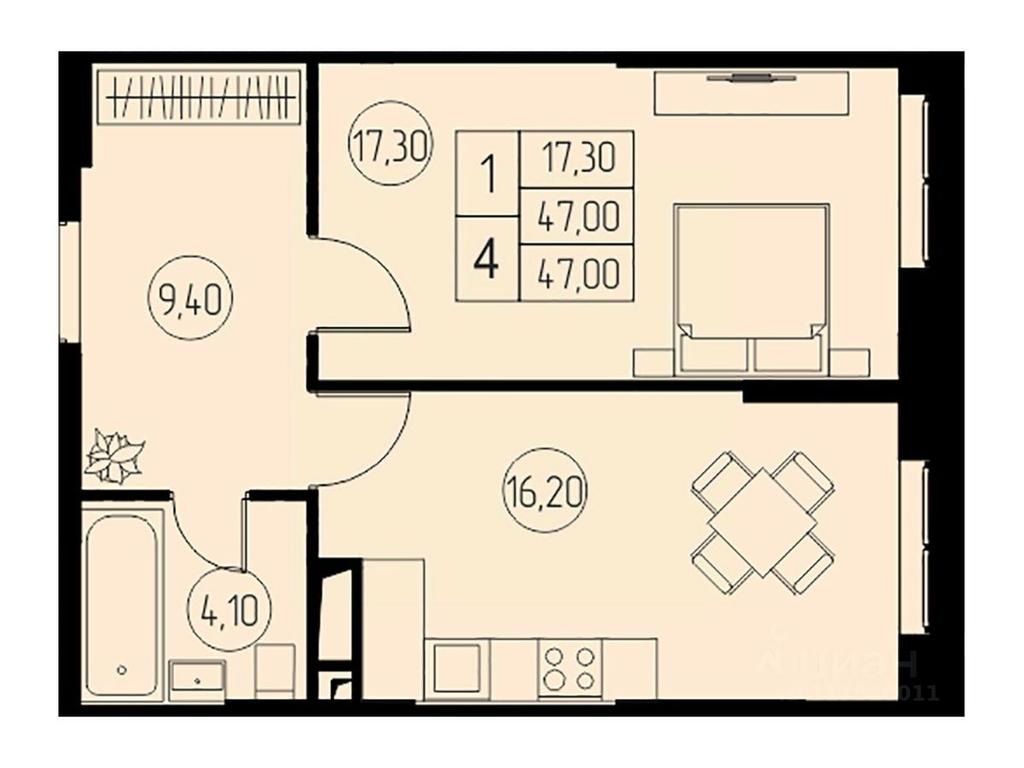Apartment Sale, 47 sq. m. at 31 kvartal, Naberezhnaya ulitsa, Pushkino, Moscow Region, Russia #1 Apartment Sale, 47 sq. m. at 31 kvartal, Naberezhnaya ulitsa, Pushkino, Moscow Region, Russia #1