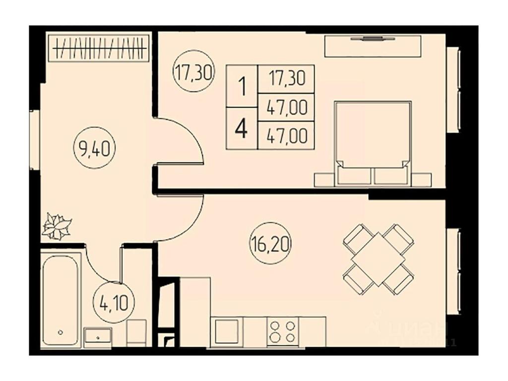 Apartment Sale, 47 sq. m. at 31 kvartal, Naberezhnaya ulitsa, Pushkino, Moscow Region, Russia #1 Apartment Sale, 47 sq. m. at 31 kvartal, Naberezhnaya ulitsa, Pushkino, Moscow Region, Russia #1