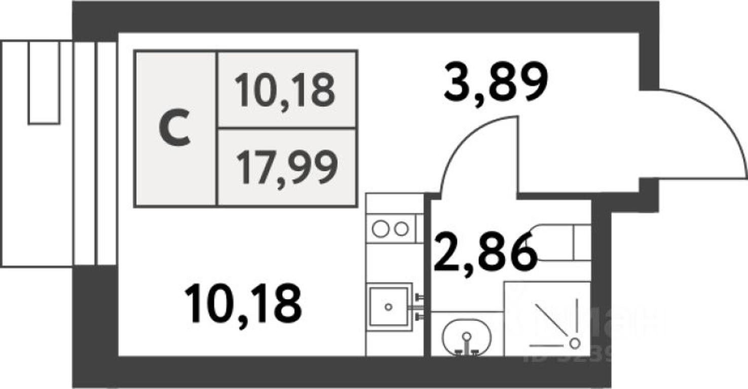Apartment Sale, 18.2平方米 at Smart Garden (Smart Garden), 5-ya ulitsa Lesnyye Polyany, posyolok Gazoprovod, Kommunarka District, Novomoskovskiy Administrative Okrug, Moscow, Russia #1 Apartment Sale, 18.2平方米 at Smart Garden (Smart Garden), 5-ya ulitsa Lesnyye Polyany, posyolok Gazoprovod, Kommunarka District, Novomoskovskiy Administrative Okrug, Moscow, Russia #1