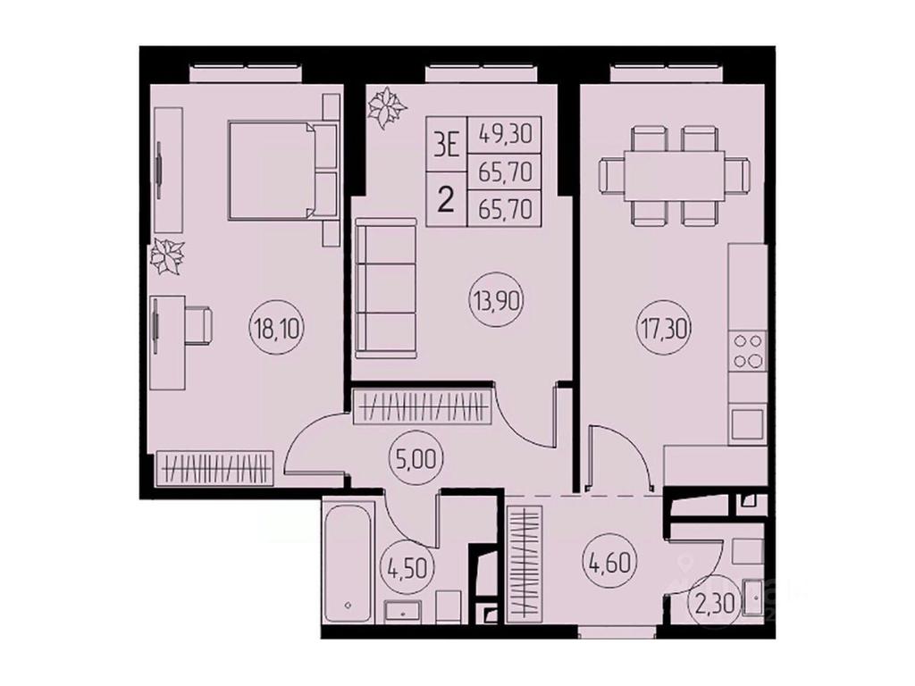 2-BD Apartment Sale, 65.7 sq. m. at 31 kvartal, Naberezhnaya ulitsa, Pushkino, Moscow Region, Russia #1 2-BD Apartment Sale, 65.7 sq. m. at 31 kvartal, Naberezhnaya ulitsa, Pushkino, Moscow Region, Russia #1