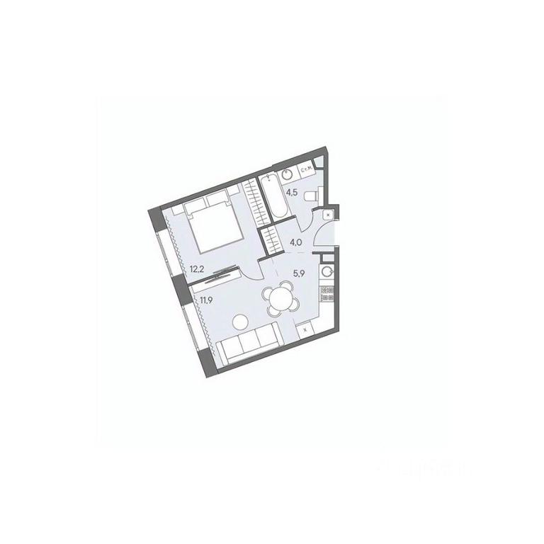 1-BD Apartment Sale, 38.5 sq. m. at Ново-Переделкино, Zapadniy Administrative District, Moscow, Russia #1 1-BD Apartment Sale, 38.5 sq. m. at Ново-Переделкино, Zapadniy Administrative District, Moscow, Russia #1