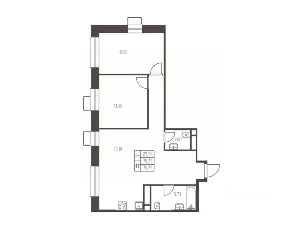 1-BD Apartment Sale, 70.7平方米 at Novaya Ivanteevka, Zavodskaya ulitsa, Ivanteyevka, Pshkinskiy Urban District, Moscow Region, Russia #1 1-BD Apartment Sale, 70.7平方米 at Novaya Ivanteevka, Zavodskaya ulitsa, Ivanteyevka, Pshkinskiy Urban District, Moscow Region, Russia #1