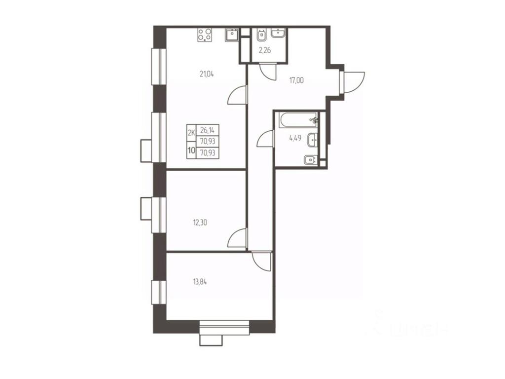 1-BD Apartment Sale, 70.9平方米 at Novaya Ivanteevka, Zavodskaya ulitsa, Ivanteyevka, Pshkinskiy Urban District, Moscow Region, Russia #1 1-BD Apartment Sale, 70.9平方米 at Novaya Ivanteevka, Zavodskaya ulitsa, Ivanteyevka, Pshkinskiy Urban District, Moscow Region, Russia #1
