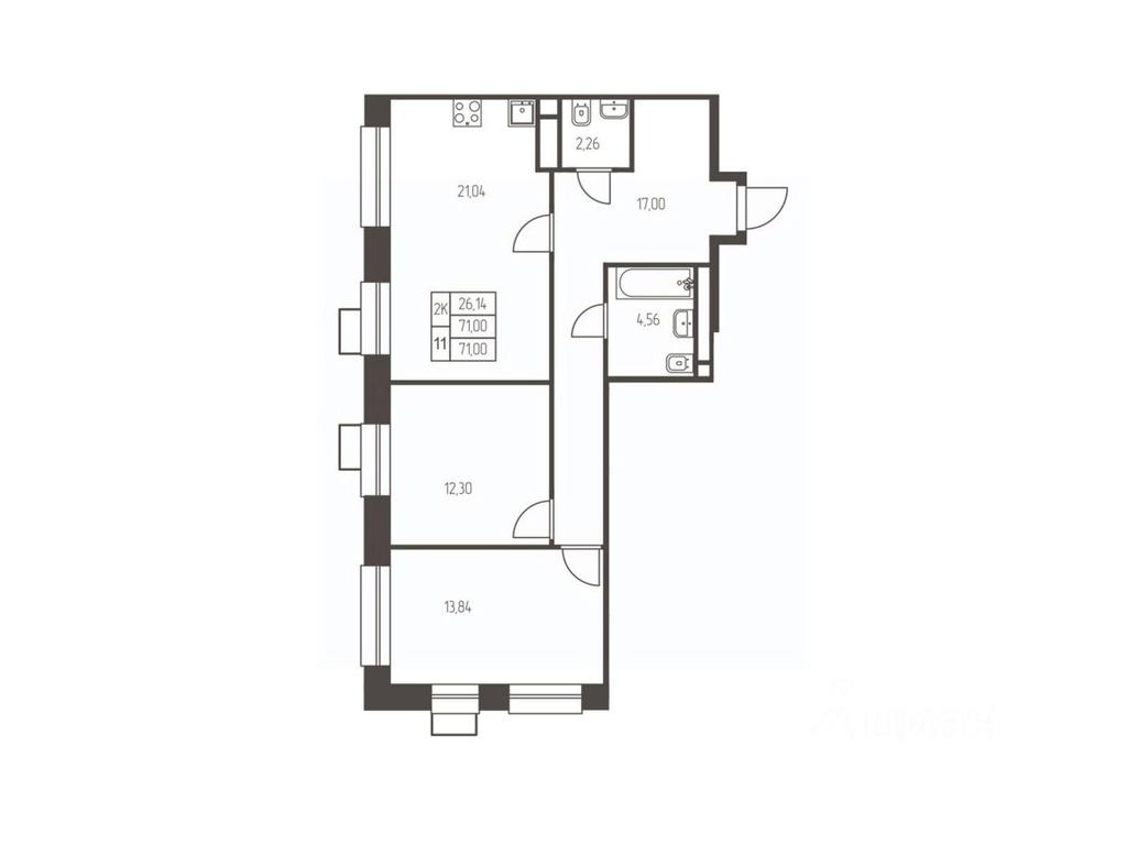 Продажа 1-комн. квартиры, 71 м² в ЖК «Новая Ивантеевка», Заводская улица, Ивантеевка, городской округ Пушкинский, Московская область, Россия #1 Продажа 1-комн. квартиры, 71 м² в ЖК «Новая Ивантеевка», Заводская улица, Ивантеевка, городской округ Пушкинский, Московская область, Россия #1