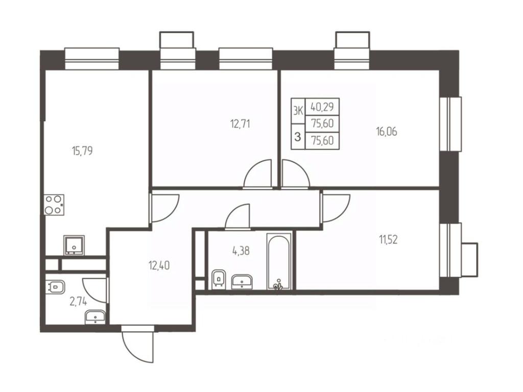 2-BD Apartment Sale, 75.6 sq. m. at Novaya Ivanteevka, Zavodskaya ulitsa, Ivanteyevka, Pshkinskiy Urban District, Moscow Region, Russia #1 2-BD Apartment Sale, 75.6 sq. m. at Novaya Ivanteevka, Zavodskaya ulitsa, Ivanteyevka, Pshkinskiy Urban District, Moscow Region, Russia #1