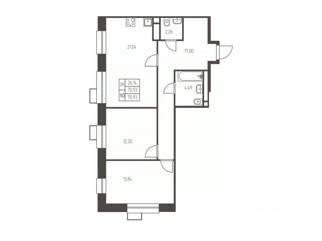 1-BD Apartment Sale, 70.9平方米 at Novaya Ivanteevka, Zavodskaya ulitsa, Ivanteyevka, Pshkinskiy Urban District, Moscow Region, Russia #1 1-BD Apartment Sale, 70.9平方米 at Novaya Ivanteevka, Zavodskaya ulitsa, Ivanteyevka, Pshkinskiy Urban District, Moscow Region, Russia #1