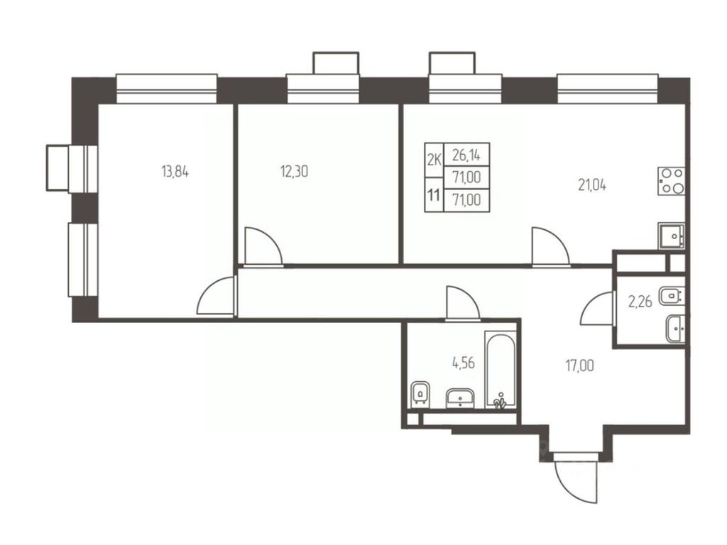 Продажа 1-комн. квартиры, 71 м² в ЖК «Новая Ивантеевка», Заводская улица, Ивантеевка, городской округ Пушкинский, Московская область, Россия #1