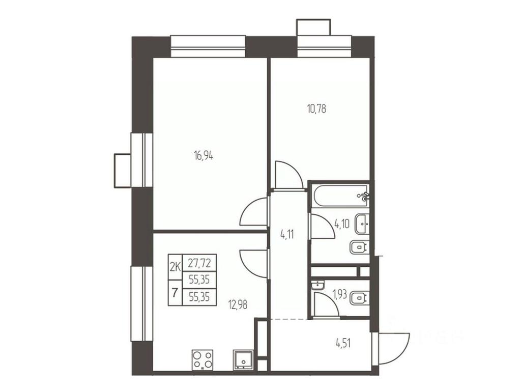 1-BD Apartment Sale, 55.4平方米 at Novaya Ivanteevka, Zavodskaya ulitsa, Ivanteyevka, Pshkinskiy Urban District, Moscow Region, Russia #1 1-BD Apartment Sale, 55.4平方米 at Novaya Ivanteevka, Zavodskaya ulitsa, Ivanteyevka, Pshkinskiy Urban District, Moscow Region, Russia #1