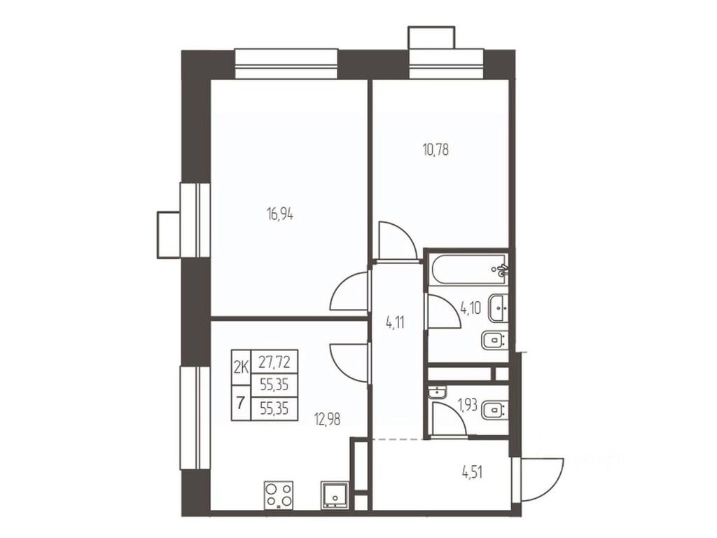 1-BD Apartment Sale, 55.4平方米 at Novaya Ivanteevka, Zavodskaya ulitsa, Ivanteyevka, Pshkinskiy Urban District, Moscow Region, Russia #1 1-BD Apartment Sale, 55.4平方米 at Novaya Ivanteevka, Zavodskaya ulitsa, Ivanteyevka, Pshkinskiy Urban District, Moscow Region, Russia #1