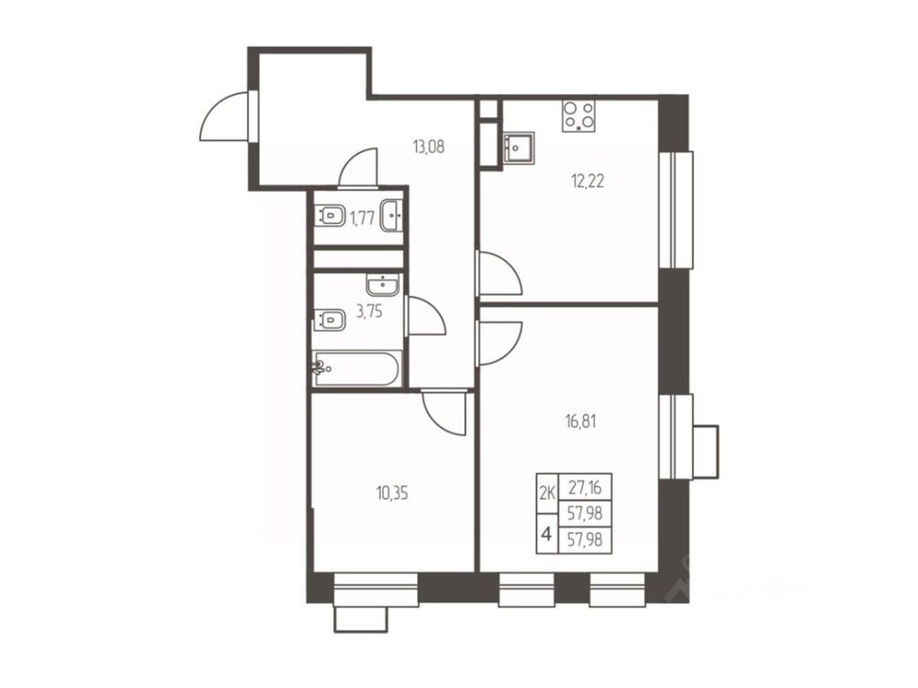 1-BD Apartment Sale, 58 sq. m. at Novaya Ivanteevka, Zavodskaya ulitsa, Ivanteyevka, Pshkinskiy Urban District, Moscow Region, Russia #1 1-BD Apartment Sale, 58 sq. m. at Novaya Ivanteevka, Zavodskaya ulitsa, Ivanteyevka, Pshkinskiy Urban District, Moscow Region, Russia #1
