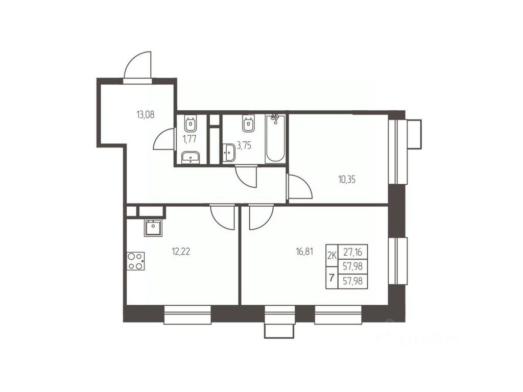 1-BD Apartment Sale, 58 sq. m. at Novaya Ivanteevka, Zavodskaya ulitsa, Ivanteyevka, Pshkinskiy Urban District, Moscow Region, Russia #1 1-BD Apartment Sale, 58 sq. m. at Novaya Ivanteevka, Zavodskaya ulitsa, Ivanteyevka, Pshkinskiy Urban District, Moscow Region, Russia #1