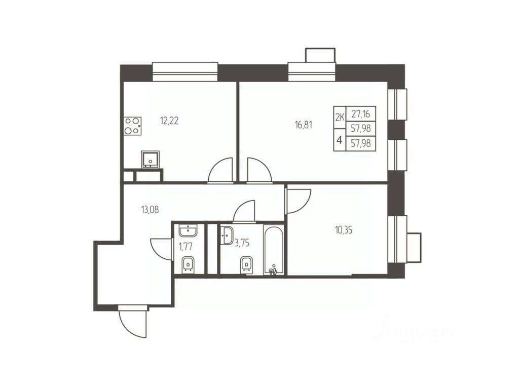 1-BD Apartment Sale, 58 sq. m. at Novaya Ivanteevka, Zavodskaya ulitsa, Ivanteyevka, Pshkinskiy Urban District, Moscow Region, Russia #1 1-BD Apartment Sale, 58 sq. m. at Novaya Ivanteevka, Zavodskaya ulitsa, Ivanteyevka, Pshkinskiy Urban District, Moscow Region, Russia #1