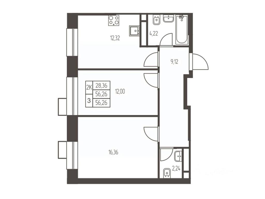 1-BD Apartment Sale, 56.3 sq. m. at Novaya Ivanteevka, Zavodskaya ulitsa, Ivanteyevka, Pshkinskiy Urban District, Moscow Region, Russia #1 1-BD Apartment Sale, 56.3 sq. m. at Novaya Ivanteevka, Zavodskaya ulitsa, Ivanteyevka, Pshkinskiy Urban District, Moscow Region, Russia #1