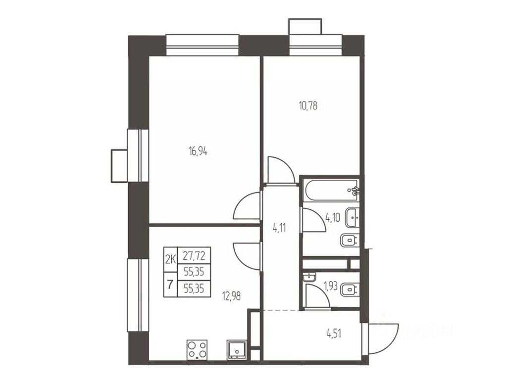 1-BD Apartment Sale, 55.4 sq. m. at Novaya Ivanteevka, Zavodskaya ulitsa, Ivanteyevka, Pshkinskiy Urban District, Moscow Region, Russia #1 1-BD Apartment Sale, 55.4 sq. m. at Novaya Ivanteevka, Zavodskaya ulitsa, Ivanteyevka, Pshkinskiy Urban District, Moscow Region, Russia #1