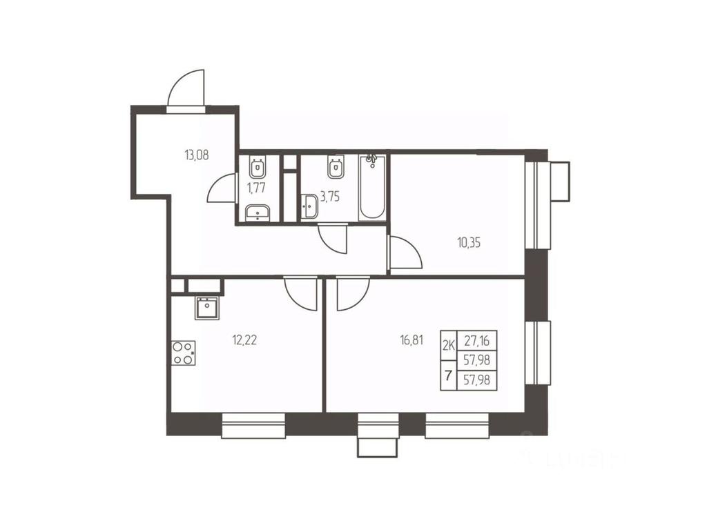 1-BD Apartment Sale, 58 sq. m. at Novaya Ivanteevka, Zavodskaya ulitsa, Ivanteyevka, Pshkinskiy Urban District, Moscow Region, Russia #1 1-BD Apartment Sale, 58 sq. m. at Novaya Ivanteevka, Zavodskaya ulitsa, Ivanteyevka, Pshkinskiy Urban District, Moscow Region, Russia #1