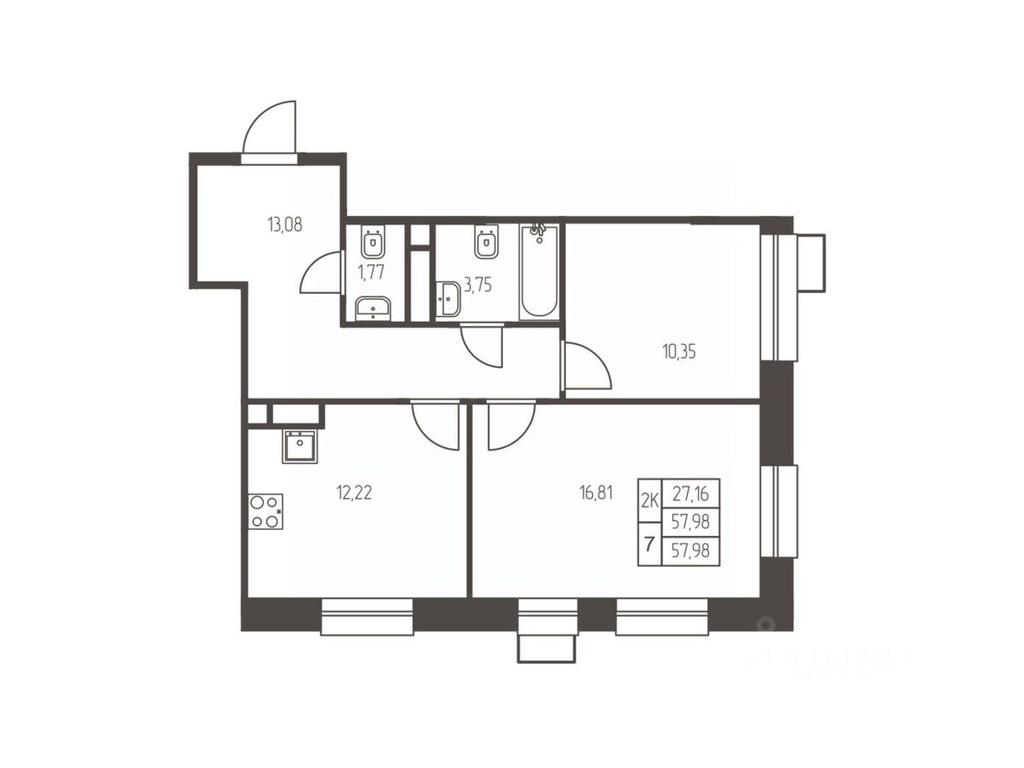 1-BD Apartment Sale, 58 sq. m. at Novaya Ivanteevka, Zavodskaya ulitsa, Ivanteyevka, Pshkinskiy Urban District, Moscow Region, Russia #1 1-BD Apartment Sale, 58 sq. m. at Novaya Ivanteevka, Zavodskaya ulitsa, Ivanteyevka, Pshkinskiy Urban District, Moscow Region, Russia #1