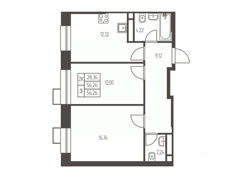 1-BD Apartment Sale, 56.3 sq. m. at Novaya Ivanteevka, Zavodskaya ulitsa, Ivanteyevka, Pshkinskiy Urban District, Moscow Region, Russia #1 1-BD Apartment Sale, 56.3 sq. m. at Novaya Ivanteevka, Zavodskaya ulitsa, Ivanteyevka, Pshkinskiy Urban District, Moscow Region, Russia #1