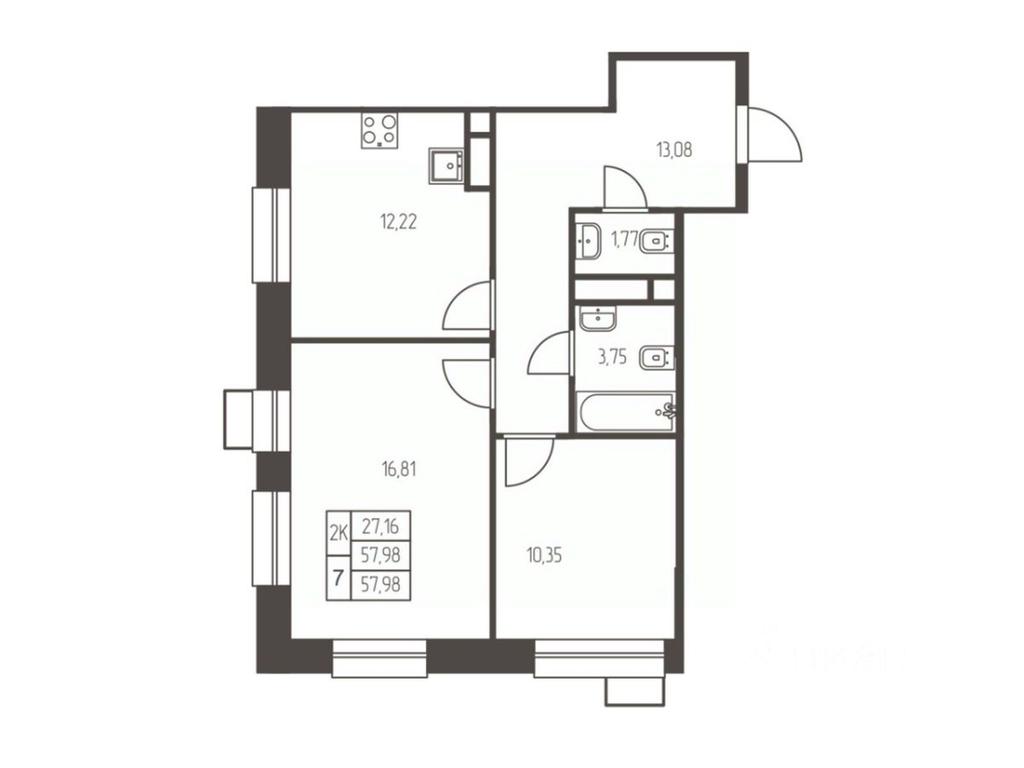 1-BD Apartment Sale, 58 sq. m. at Novaya Ivanteevka, Zavodskaya ulitsa, Ivanteyevka, Pshkinskiy Urban District, Moscow Region, Russia #1 1-BD Apartment Sale, 58 sq. m. at Novaya Ivanteevka, Zavodskaya ulitsa, Ivanteyevka, Pshkinskiy Urban District, Moscow Region, Russia #1