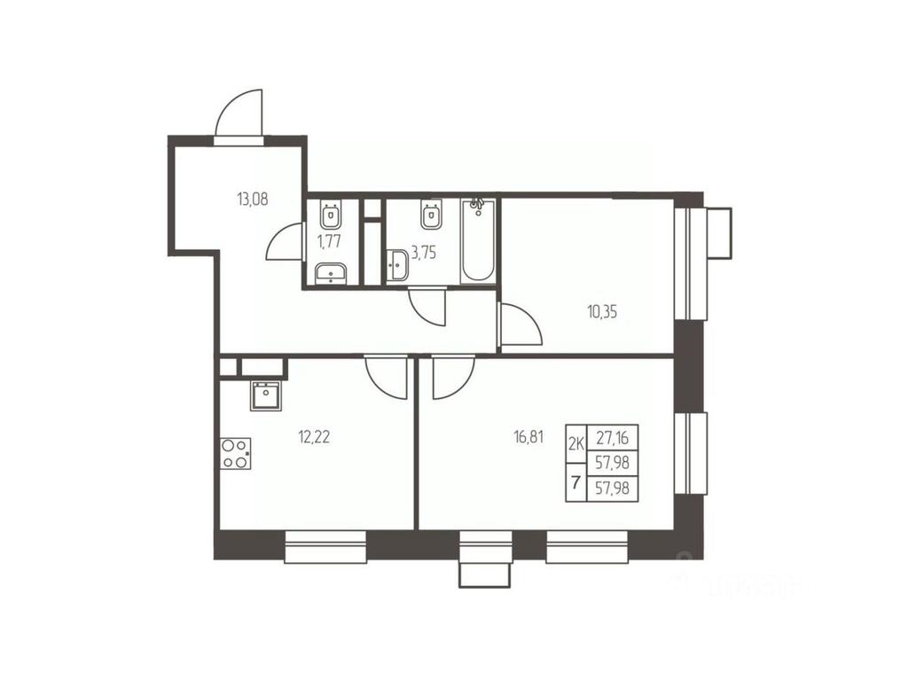 1-BD Apartment Sale, 58 sq. m. at Novaya Ivanteevka, Zavodskaya ulitsa, Ivanteyevka, Pshkinskiy Urban District, Moscow Region, Russia #1 1-BD Apartment Sale, 58 sq. m. at Novaya Ivanteevka, Zavodskaya ulitsa, Ivanteyevka, Pshkinskiy Urban District, Moscow Region, Russia #1