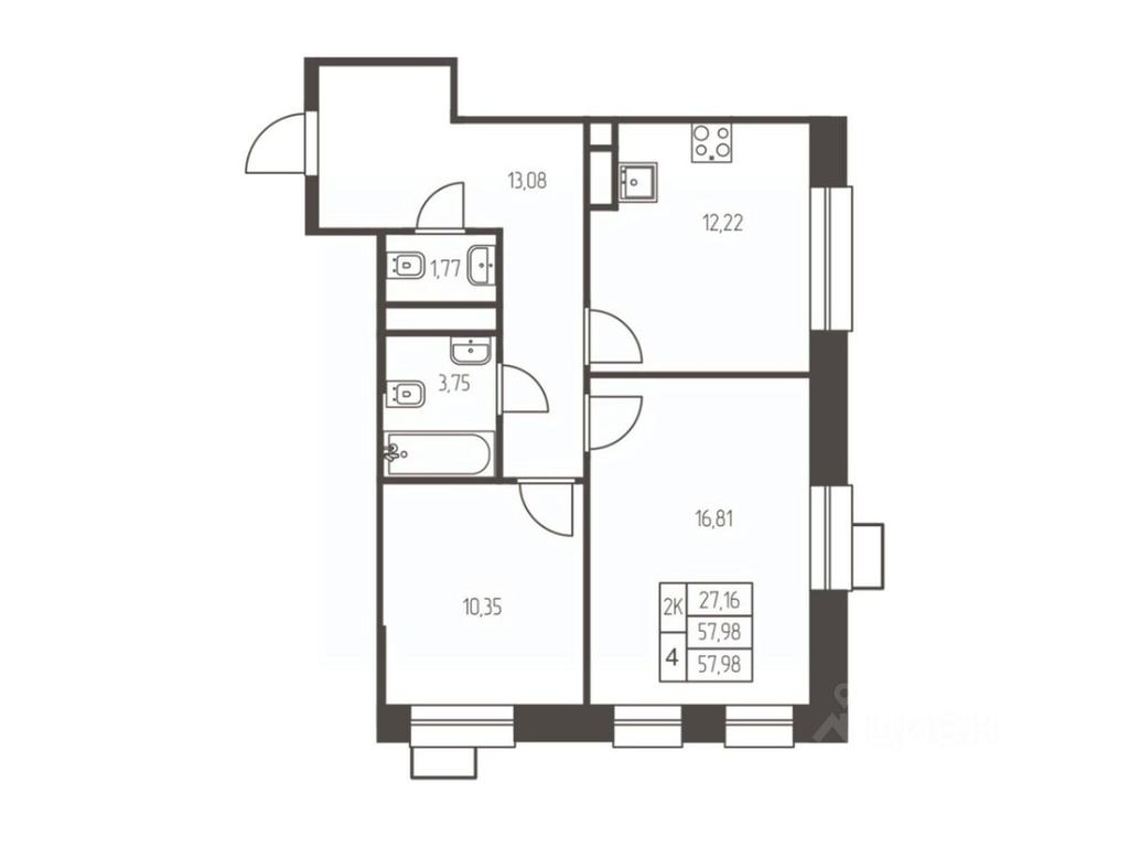 1-BD Apartment Sale, 58 sq. m. at Novaya Ivanteevka, Zavodskaya ulitsa, Ivanteyevka, Pshkinskiy Urban District, Moscow Region, Russia #1 1-BD Apartment Sale, 58 sq. m. at Novaya Ivanteevka, Zavodskaya ulitsa, Ivanteyevka, Pshkinskiy Urban District, Moscow Region, Russia #1