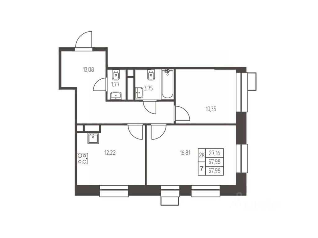 1-BD Apartment Sale, 58 sq. m. at Novaya Ivanteevka, Zavodskaya ulitsa, Ivanteyevka, Pshkinskiy Urban District, Moscow Region, Russia #1 1-BD Apartment Sale, 58 sq. m. at Novaya Ivanteevka, Zavodskaya ulitsa, Ivanteyevka, Pshkinskiy Urban District, Moscow Region, Russia #1